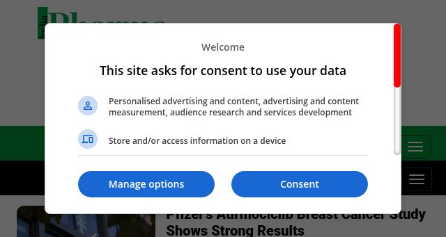Screenshot of indiapharmaoutlook.com