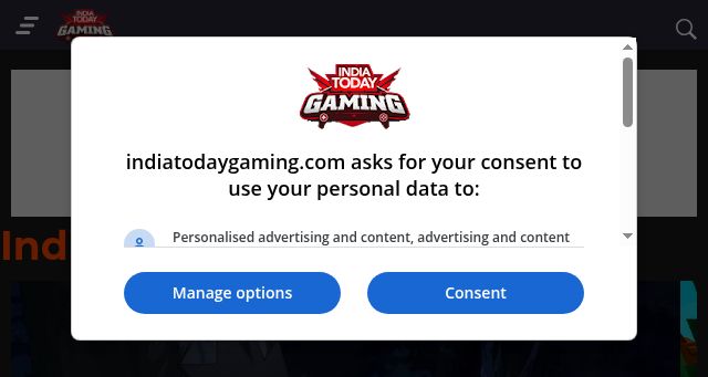 Screenshot of indiatodaygaming.com