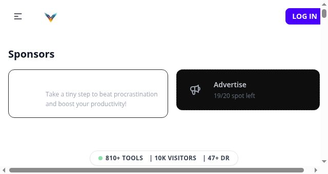 Screenshot of indietool.io