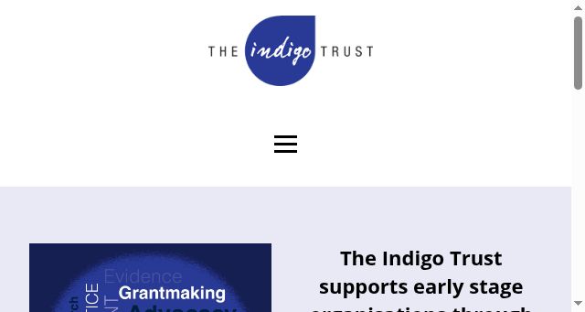 Screenshot of indigotrust.org.uk
