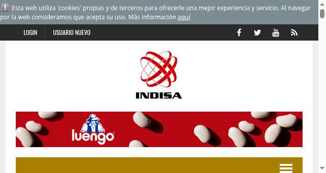 Screenshot of indisa.es