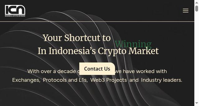 Screenshot of indonesiacrypto.network