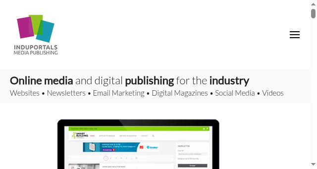 Screenshot of induportals-media-publishing.com