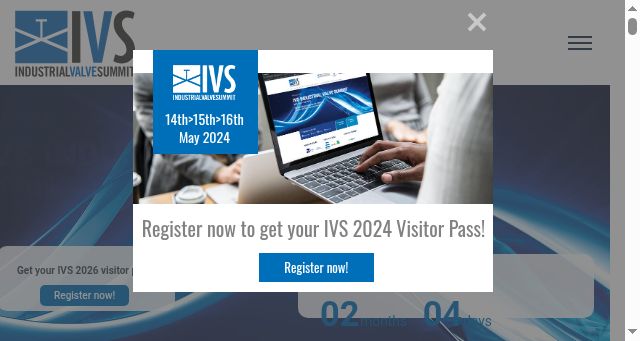 Screenshot of industrialvalvesummit.com