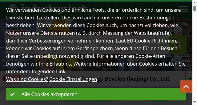 Screenshot of industrystock.de