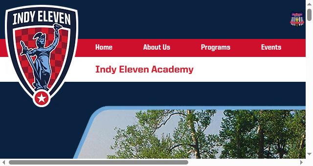 Screenshot of indyelevenacademy.com