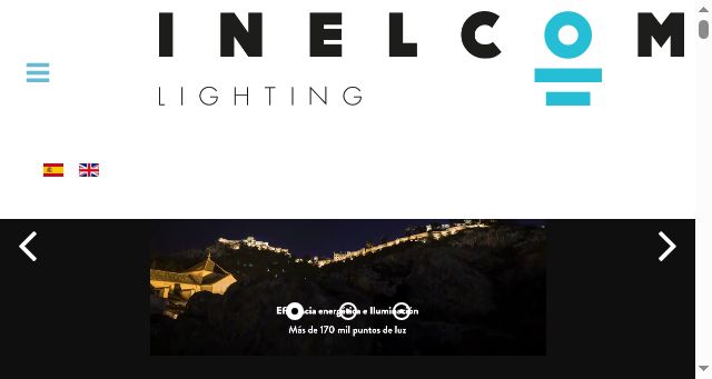 Screenshot of inelcom-lighting.com