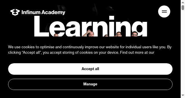 Screenshot of infinum.academy