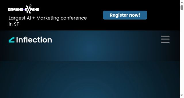 Screenshot of inflection.io