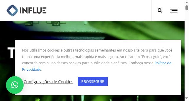 Screenshot of influe.com.br