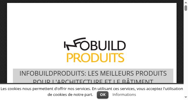 Screenshot of infobuildproduits.fr