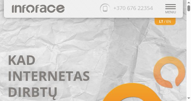 Screenshot of infoface.lt