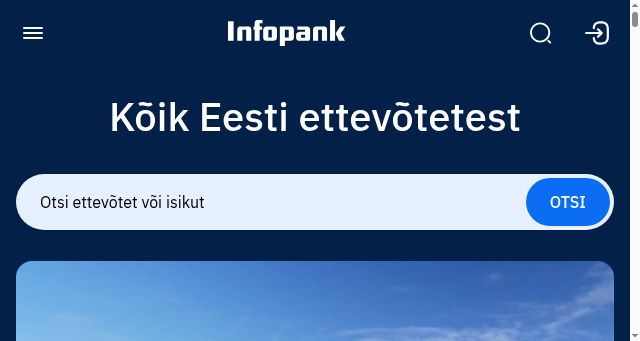 Screenshot of infopank.ee