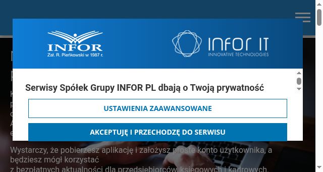 Screenshot of infororganizer.pl
