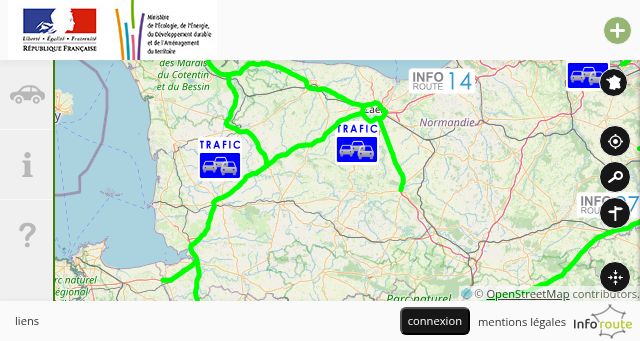 Screenshot of inforoute-nordouest.fr