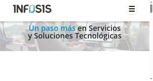 Screenshot of infosis.tech