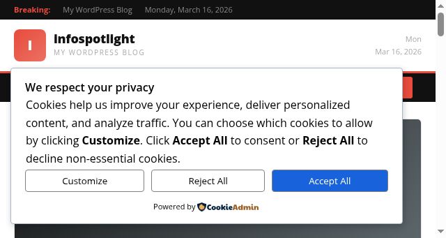 Screenshot of infospotlight.co.uk