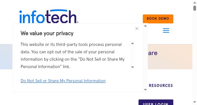 Screenshot of infotechinc.com