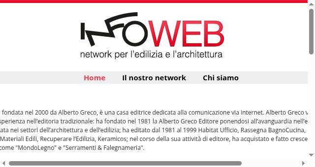 Screenshot of infowebsrl.it
