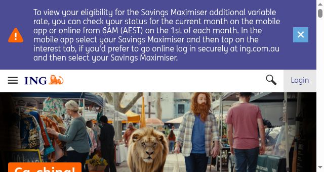 Screenshot of ing.com.au