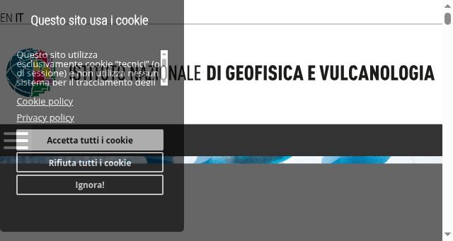 Screenshot of ingv.it