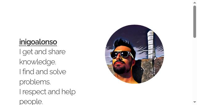 Screenshot of inigoalonso.com