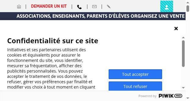 Screenshot of initiatives-chocolats.fr