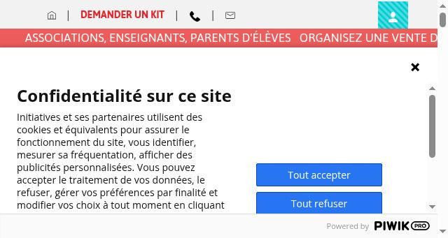 Screenshot of initiatives-gouter.fr