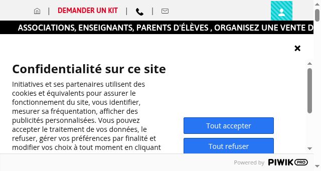 Screenshot of initiatives-recettes.fr