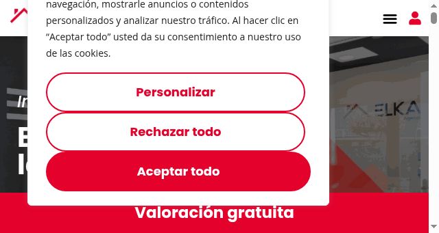 Screenshot of inmobiliariaelkano.com