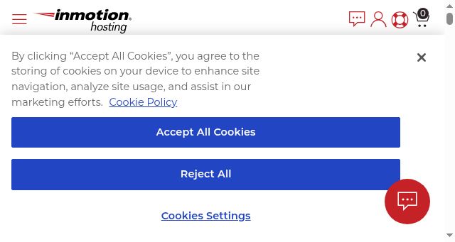 Screenshot of inmotionhosting.com