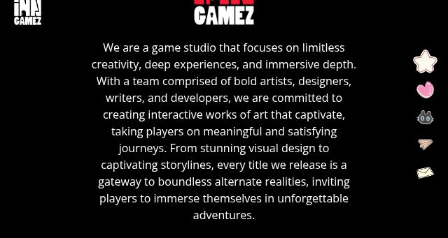 Screenshot of inngamezstudio.com