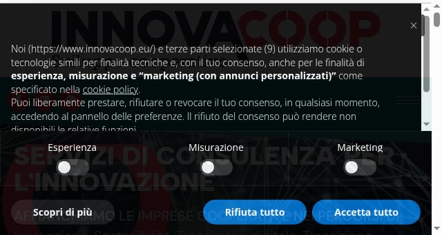 Screenshot of innovacoop.eu