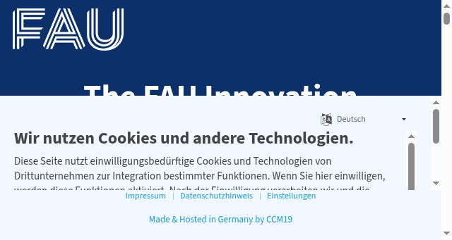 Screenshot of innovation-ecosystem.eu