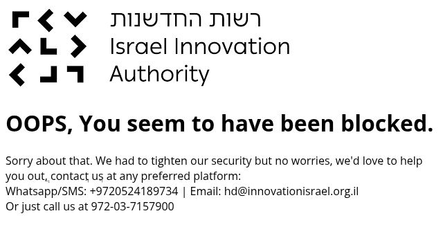 Screenshot of innovationisrael.org.il
