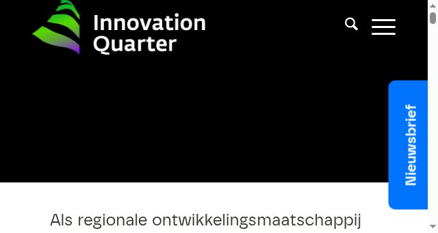 Screenshot of innovationquarter.nl