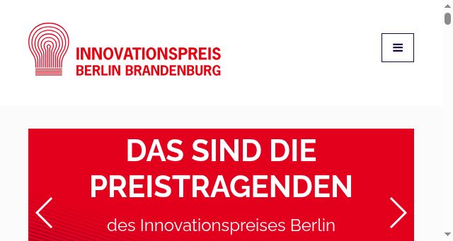 Screenshot of innovationspreis.de