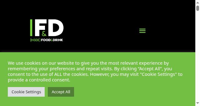 Screenshot of insidefoodanddrink.com