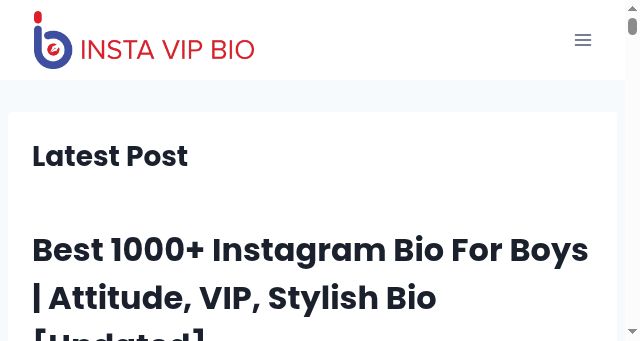 Screenshot of instavipbio.net