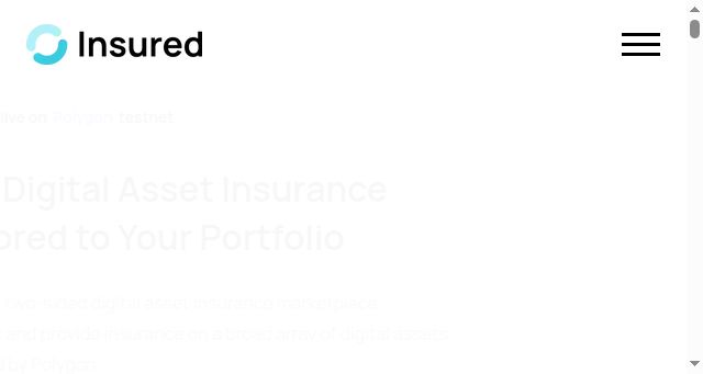 Screenshot of insured.finance
