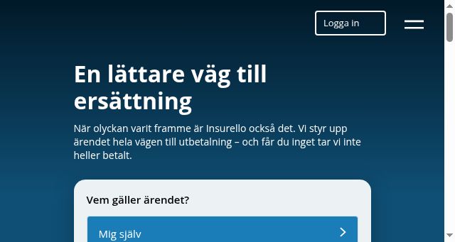 Screenshot of insurello.se