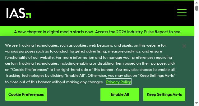 Screenshot of integralads.com