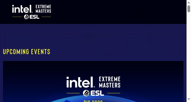 Screenshot of intelextrememasters.com