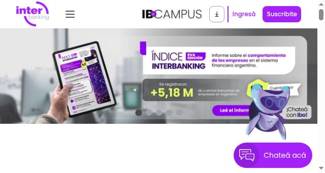 Screenshot of interbanking.com.ar