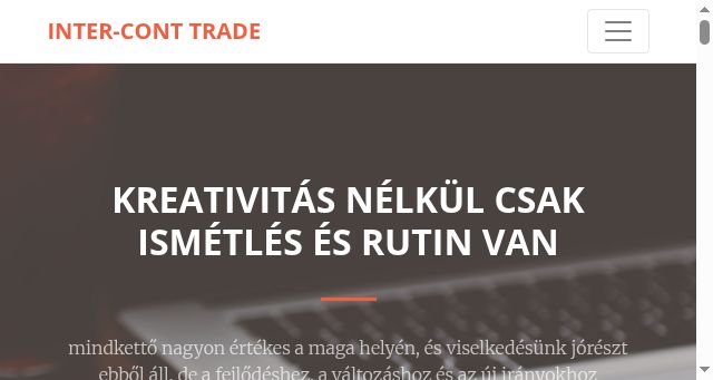 Screenshot of intercont.hu