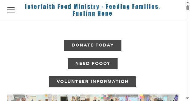 Screenshot of interfaithfoodministry.org