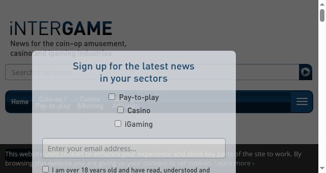 Screenshot of intergameonline.com