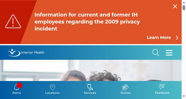 Screenshot of interiorhealth.ca