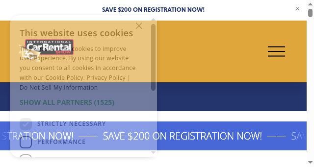 Screenshot of internationalcarrentalshow.com
