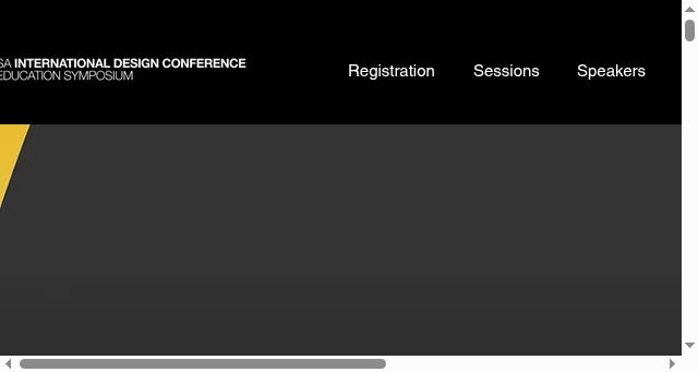 Screenshot of internationaldesignconference.com